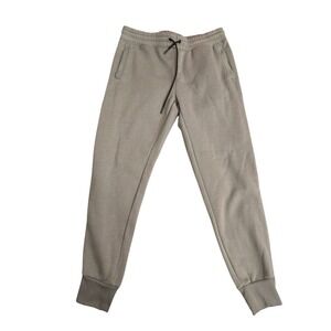 Athletex Mens Gray Fleece Lined Jogger Sweatpants Size Large Drawstring Pockets